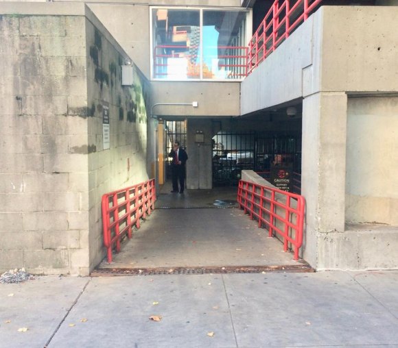 RIOC's Landmark Waste of Taxpayer Money A minute or so coast down the levels leads to an exit on Main Street. Use the crosswalk for quick access to the scenic West Promenade.